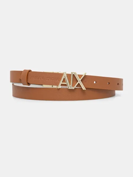 Armani Exchange curea pentru femei din piele maro