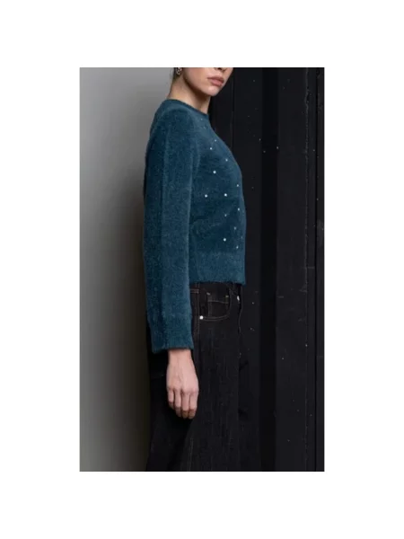 Sweter Kaos z ćwiekami niebieski