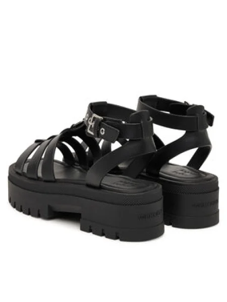 Szandál Tommy Jeans Tjw Fisherman Leather Max Sandal fekete