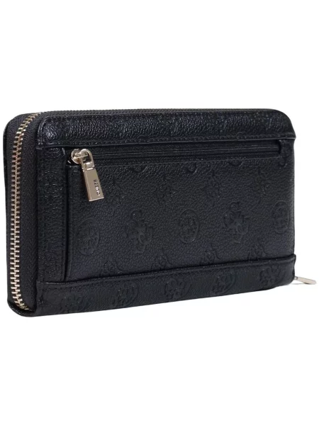 Kézitáska Guess autogrammal fekete