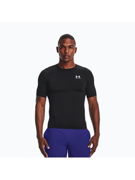 Мъжка тренировъчна тениска Under Armour Ua Hg Armour Comp SS black черно