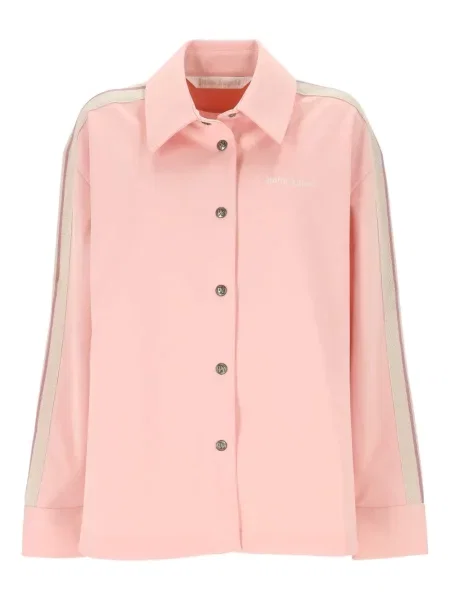 Koszula Palm Angels w paski różowa