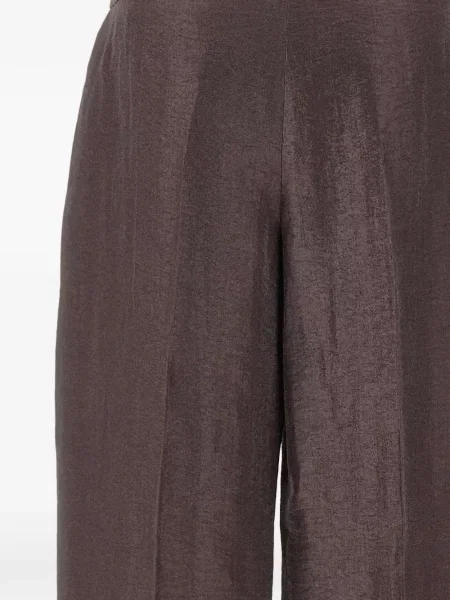 Pantaloni Boss plisate maro