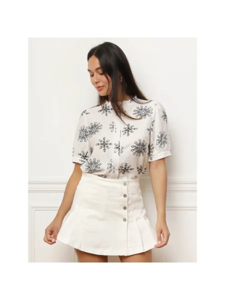 Pantaloni La Modeuse alb