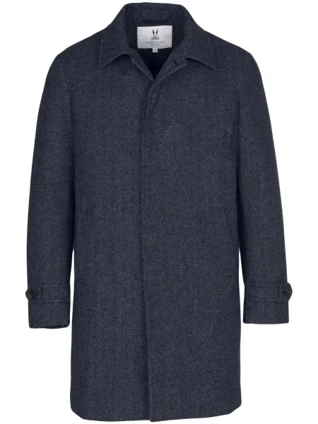 Palton Norwegian Wool de lână albastru