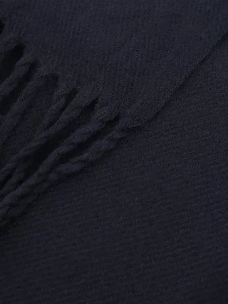 JACK & JONES Šál Solid námornícka modrá / čierna biela