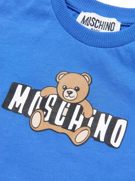 Koszulka dziecięca Moschino niebieska