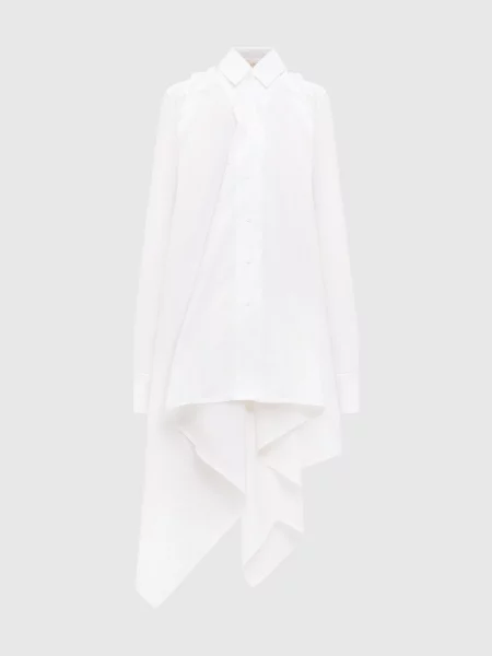 Блуза асиметричного крою Marc Le Bihan біла