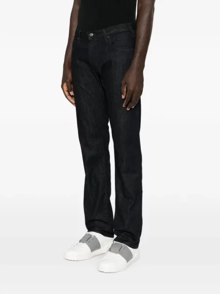 Blugi Emporio Armani cu autograf albastru