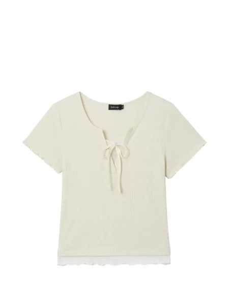 Koszulka Tout A Coup wiązana żółta