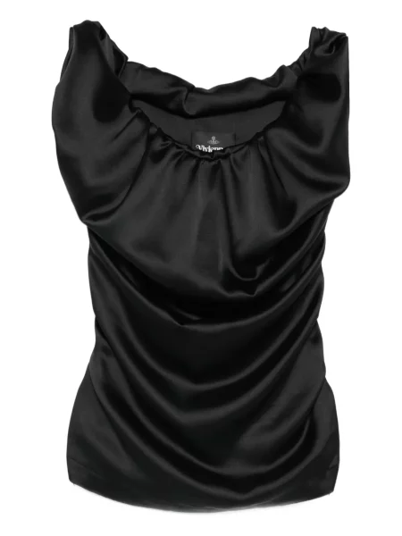 Top Vivienne Westwood drapat negru