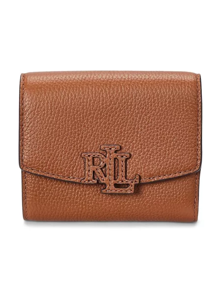 LAUREN RALPH LAUREN Малък дамски портфейл кафяв