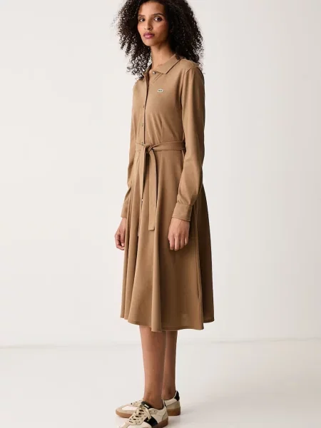 Lacoste rochie de vară din maro