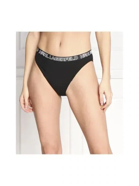 Karl Lagerfeld Tanga ikonik high rise brief fekete