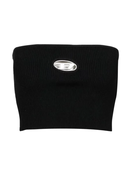 Top Diesel o krotszym kroju retro czarny