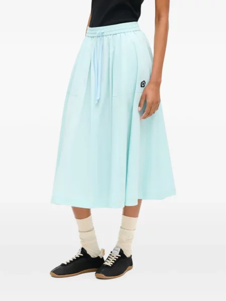 Gėlėtas midi sijonas Kenzo a eilutė mėlyna