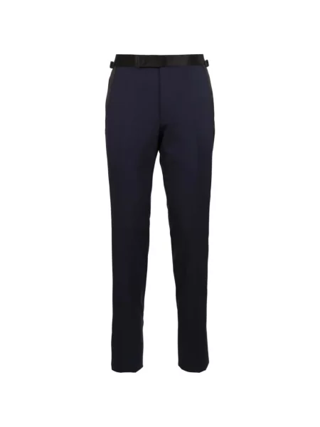 Costum Tom Ford din satin albastru