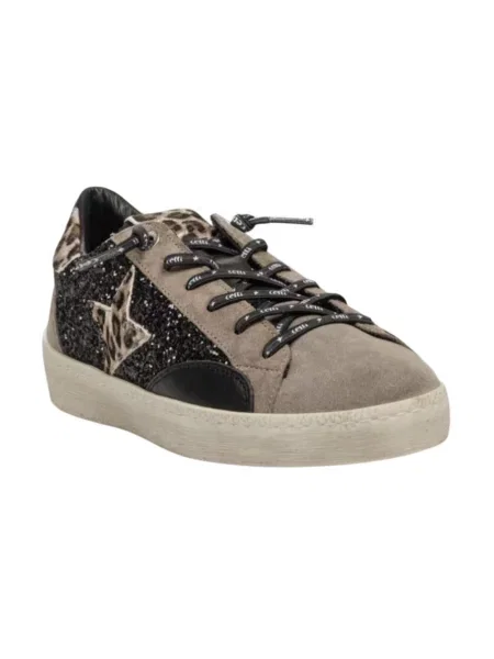 Sneakersy Cetti skórzane czarne