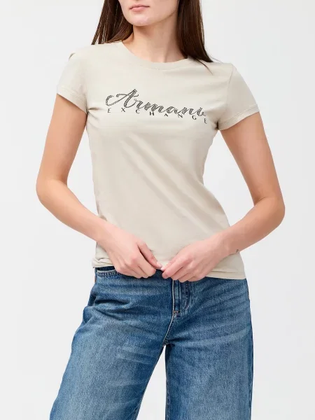Футболка Armani Exchange бежева