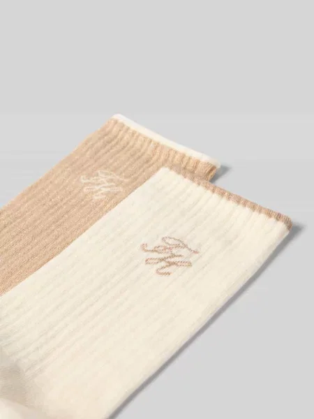 Skarpety z mieszanki bawełny Tommy Hilfiger beżowe