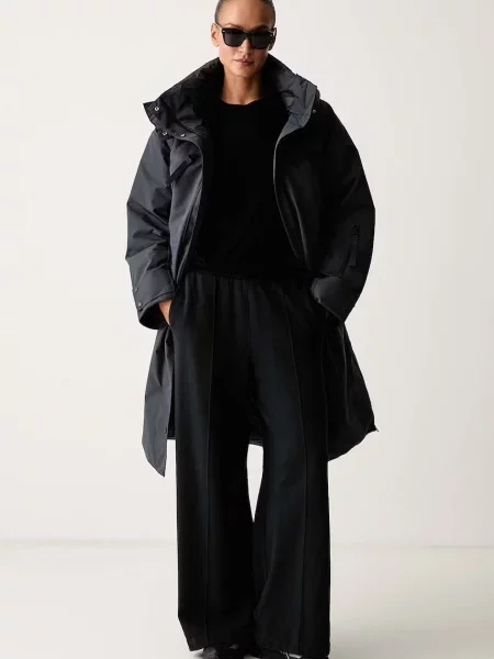 Adidas by Stella McCartney jachetă lungă pentru femei negru