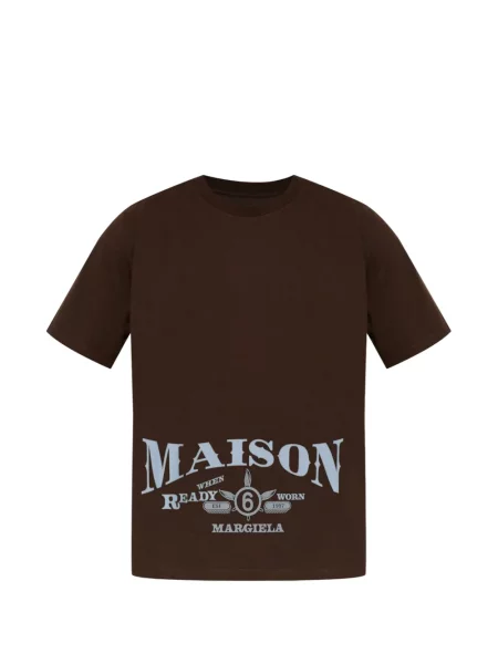 Tricou Mm6 Maison Margiela cu imagine maro