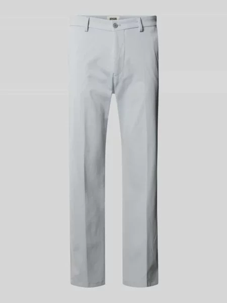 Spodnie materiałowe Straight Fit z kantami model Ajend' Drykorn