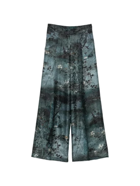 Pantaloni Pierre-louis Mascia cu imagine cu imprimeu abstract albastru