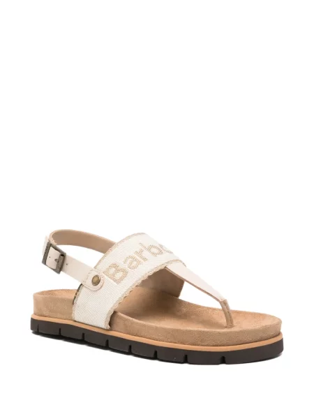 Sandale Barbour cu broderie slingback