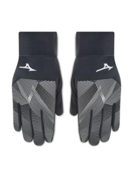 Bežecké rukavice Mizuno Windproof black/black čierna