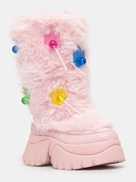 Koi Footwear cizme de iarnă Hairly Lollipop Hairly Lollipop roz
