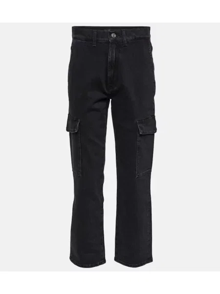 Cropp blugi drepți 7 For All Mankind negru