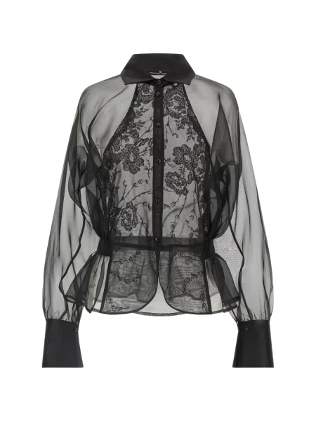 Cămașă Ermanno Scervino din dantelă negru
