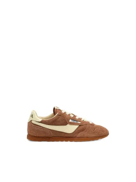 Sneakersy Autry skórzane brązowe