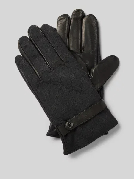 Rękawiczki z czystej wełny Joop! Collection czarne