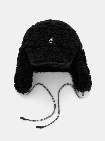 Kangol sapka FAUX SHEARLING UTILITY FLAP fekete