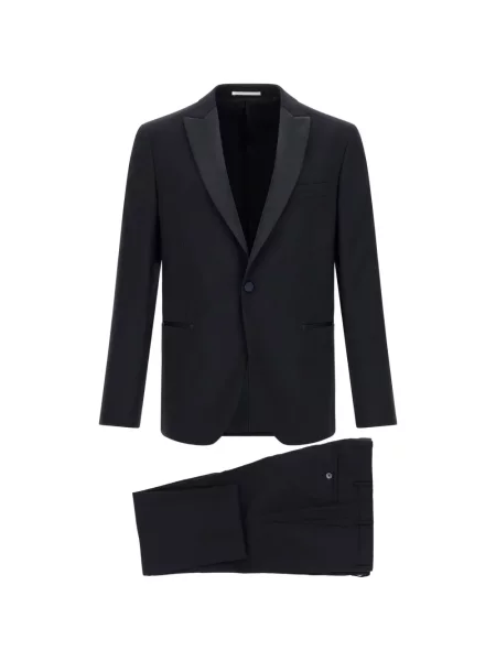 Costum Pal Zileri din satin cu rever negru