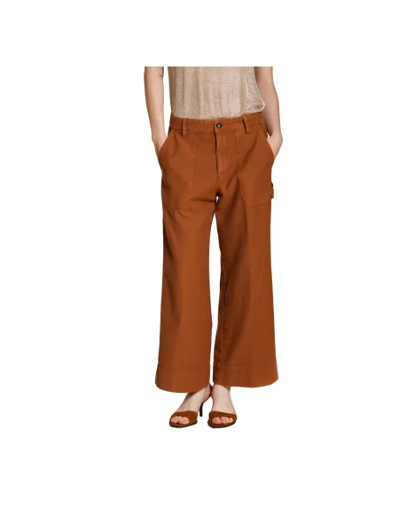 Spodnie cargo Mason's brązowe