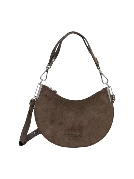 Coccinelle torebka crossbody zamszowa zielona