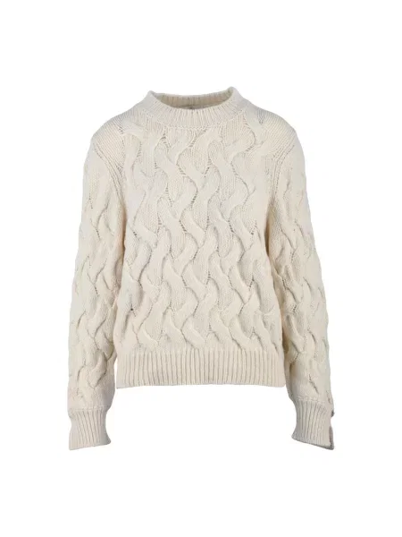 Sweter Panicale wełniany biały