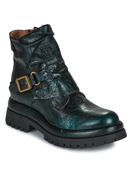 Pantofi Airstep / A.s.98 cu cataramă verde