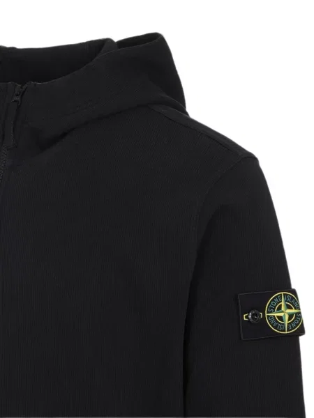 Hanorac cu glugă Stone Island cu strasuri negru