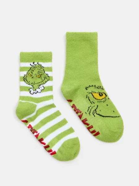Sinsay Podkolenky Grinch 2 pack vícebarevná