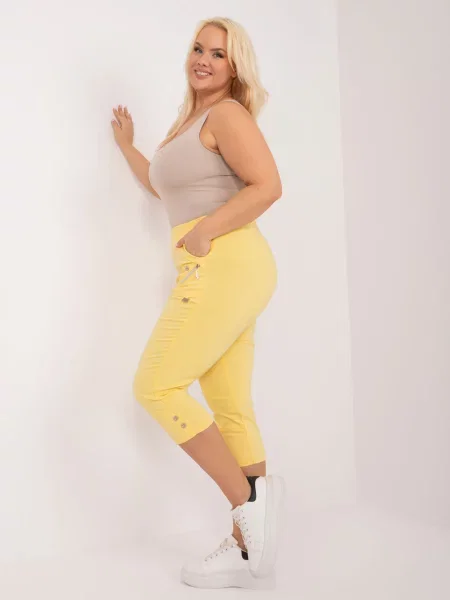 Pantaloni Fashionhunters galben