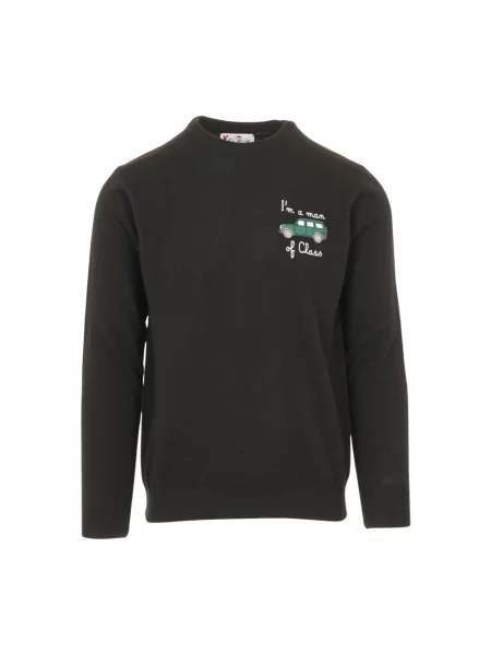 Sweter Mc2 Saint Barth wełniany czarny