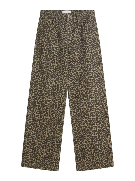 Bershka Jeans maro cappuccino / maro mokka negru