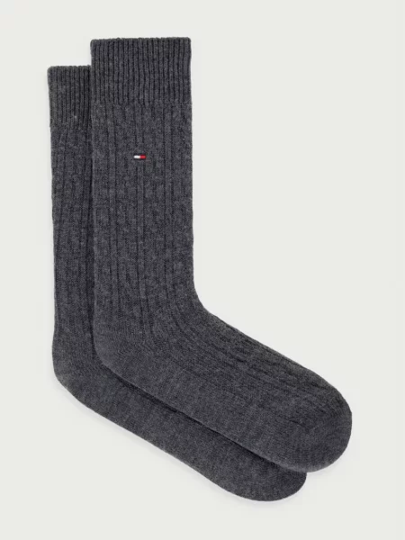 Tommy Hilfiger ponožky pánske s prímesou vlny sivá