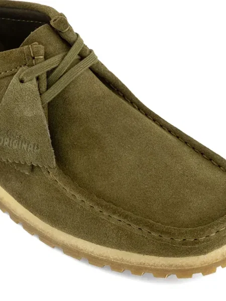 Μποτάκια Clarks Originals με κορδόνια σουέντ πράσινο