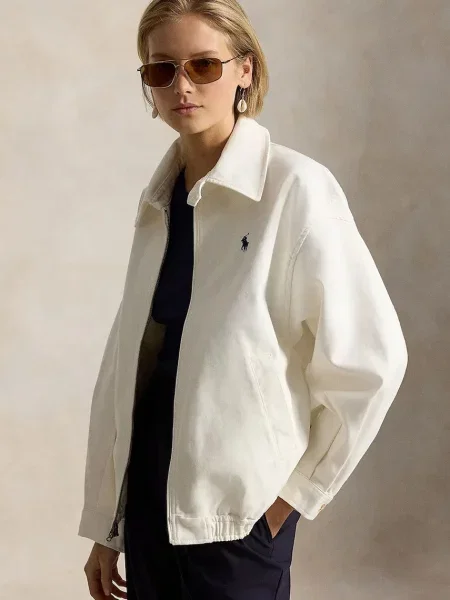 Kurtka bomber Polo Ralph Lauren biały