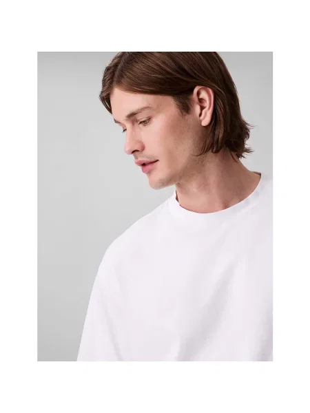 Rövid ujjú rövid póló Calvin Klein fehér